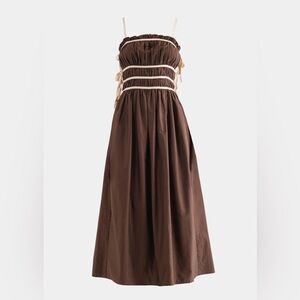 Sofie the Label Lena Midi Dress with Strappy Cutout